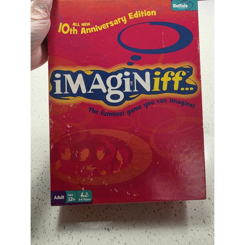 Imaginiff 10th Anniversary Edition party board game by Buffalo Games.